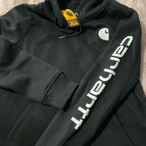 Carhartt Black Pullover with Logo Tag